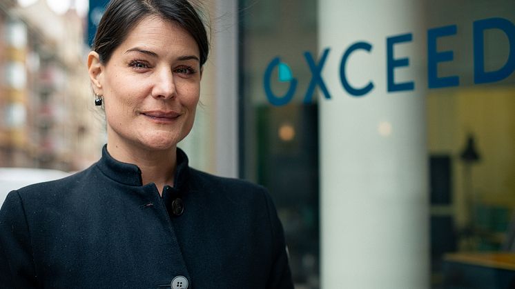 "Vår lösning behövs inte minst när det går sämre för ekonomin", säger Elif Schmidt, VD på Oxceed.