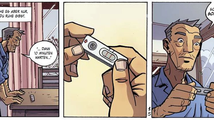 Dirk. Comic von Stop Darmkanker