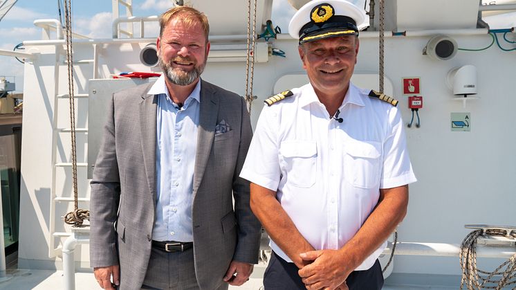 CEO Bent Martini after taking delivery of Havila Polaris & Havila Pollux