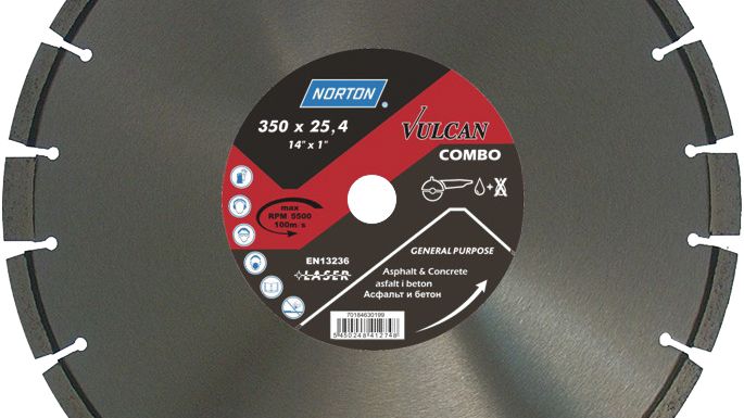 Vulcan Combo – Ny diamantklinga för flera olika material  - Produkt 2