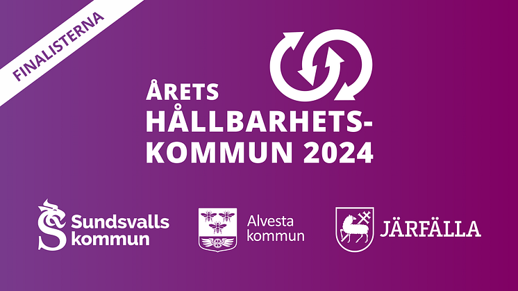 Finalisterna till Årets Hållbarhetskommun 2024