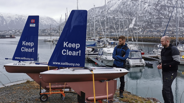 Two Sailbuoys owned and operated by Akvaplan-niva