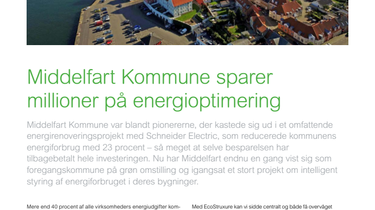 Middelfart Kommune sparer millioner på energioptimering