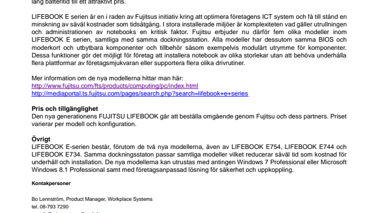 Fujitsu LIFEBOOK gör livet enklare för IT-avdelningen