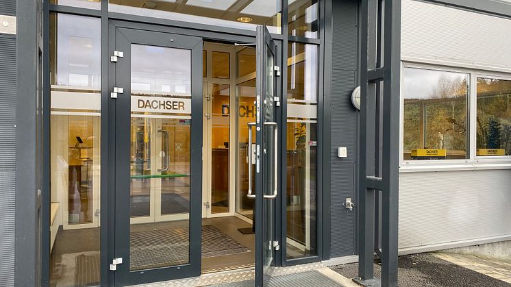 Hovedinngangen til Dachser på Vinterbro