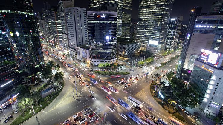 I fremtiden vil selvkørende biler  navigere flydende gennem byen – uden rat og uden fører (Seoul)
