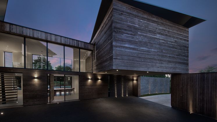 Familienhaus mit Kebony Fassade und außergewöhnlicher Architektur