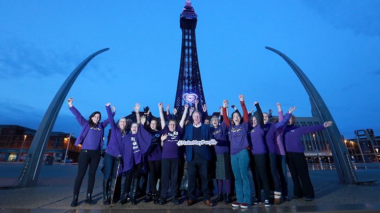 ​Les Dennis and Blackpool Tower help to Make May Purple for stroke