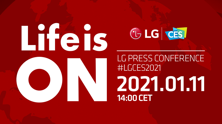 Inbjudan till LG Electronics presskonferens på CES 2021