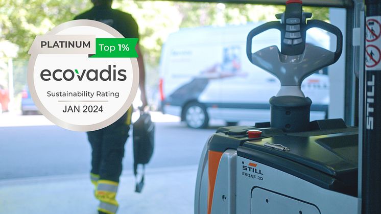 STILL belönas med EcoVadis högsta betyg ''Platinum''