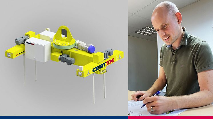 Daniel Bokne, konstruktör på CERTEX Specialprodukter i Varberg, berättar om kunduppdraget i Grekland som krävde en unik, aldrig tidigare konstruerad lösning för tunga lyft.