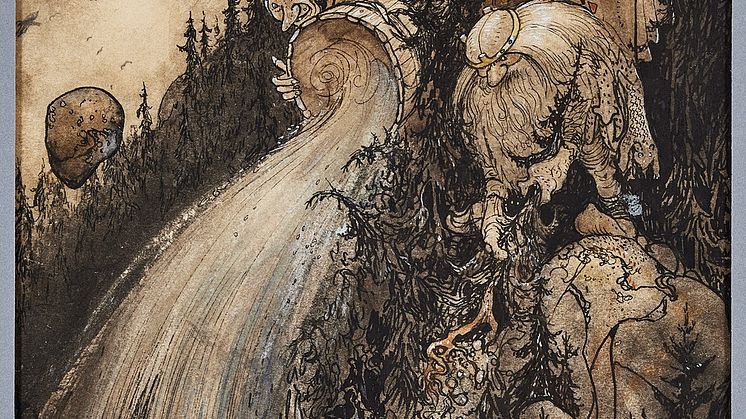 "Det dånade, brusade, väste, ven" av John Bauer