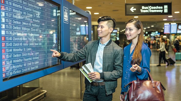 Reisende mit Swiss Travel Pass @ Swiss Travel System AG, 2018, Fotograf: Daniel Ammann