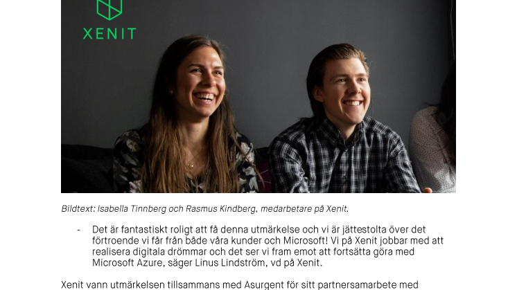 Xenit vinner Microsofts partnerpris