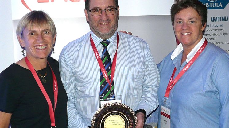 L-R: Prof. Karen Danylchuk (new WASM President); Dr Paul Johnson (outgoing WASM President) and Northumbria University’s Dr Ruth Crabtree (new WASM Vice-President)