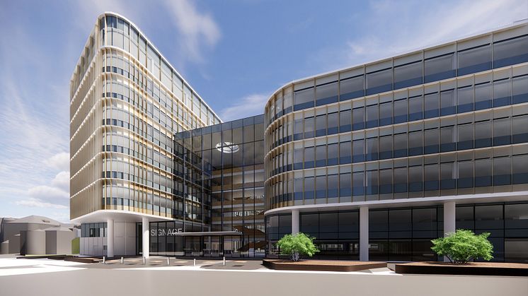 Pilgrim's Quarter entrance (CREDIT: Ryder Architecture)