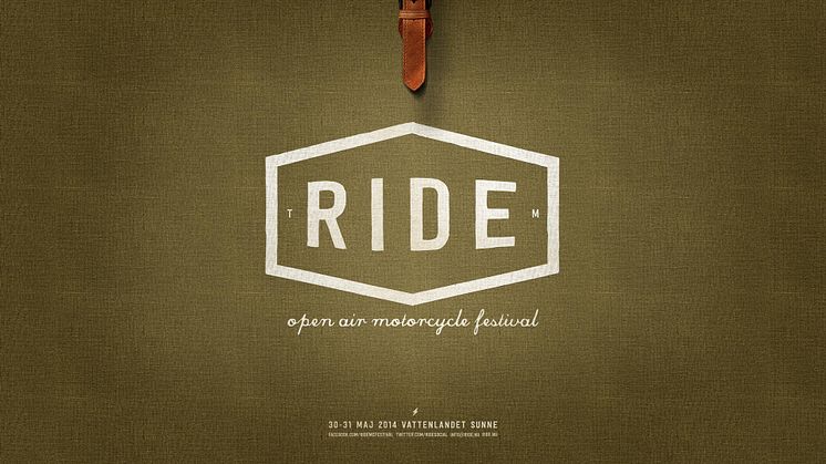 Ride - Motorcykelfestival 30-31 maj