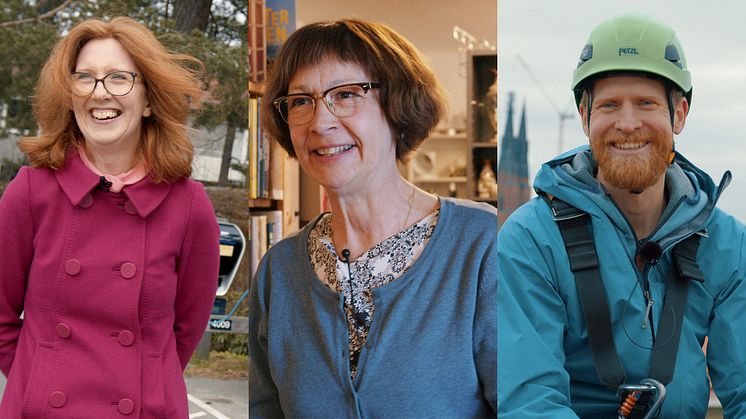 Gunilla Finnson, Maria Hårdberg och Eric Lennerman är några av de bofluencers som Fastighetsägarna Service har träffat.