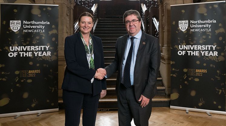 Northumbria's Vice-Chancellor Professor Andy Long meets the Rt Hon Gillian Keegan.