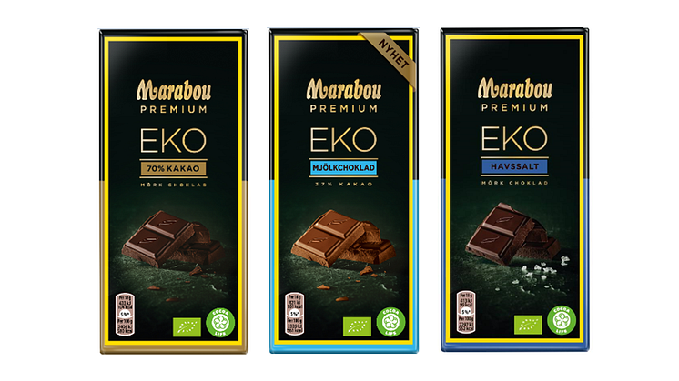 Nyhet! Marabou Premium EKO Mjölkchoklad – en nyhet i det ekologiska sortimentet från Marabou Premium.