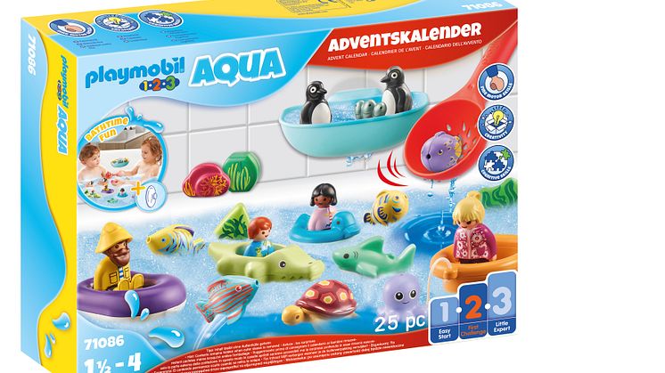 PLAYMOBIL 1.2.3 AQUA Adventskalender Badespaß (71086) von PLAYMOBIL
