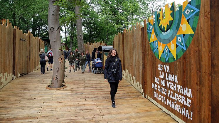 Zoo Leipzig - mäandernder Holzsteg in Südamerika