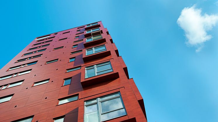 15 våningar högt är Bohus, utsikten sträcker sig över hela stan.