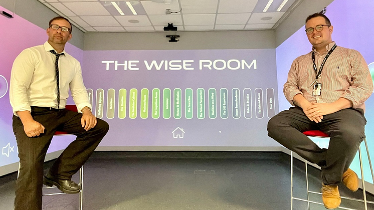 Dr Tor Alexander Bruce and Associate Professor Barry Hill in The WISE Room.