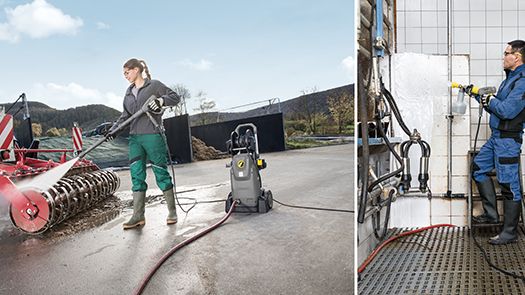 Som en mobil standardapparat lämpar sig den nya högtryckstvätten för en rad tillämpningar. Tack vare det utdragbara handtaget och lättviktshjulen är den bekväm att transportera. När högtryckstvätten utformades har mycket uppmärksamhet ägnats åt enkel