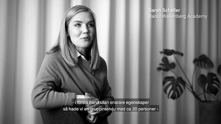 Sarah Scheller från Raoul Wallenberg Academy om fördomsfri och effektiv tidsbesparande rekrytering genom Happyr