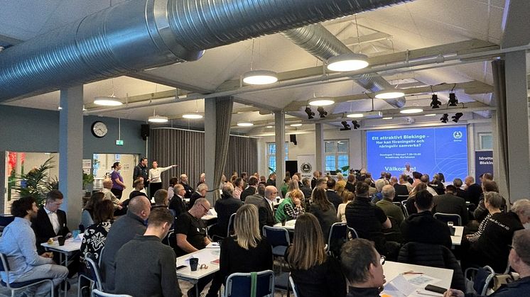 Fullsatt när föreningar och företag kraftsamlar för Blekinge 