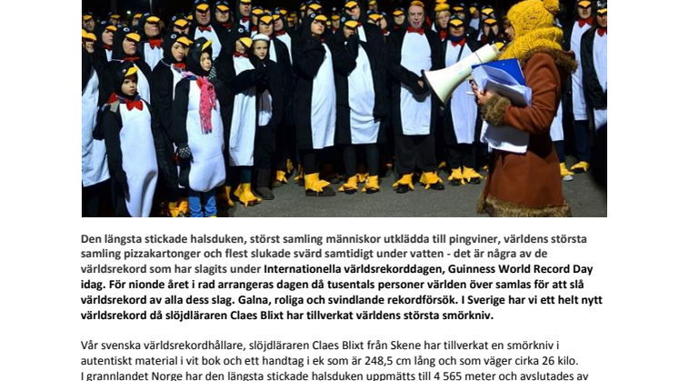 Guinness World Record Day - Nya galna rekord på världsrekorddagen