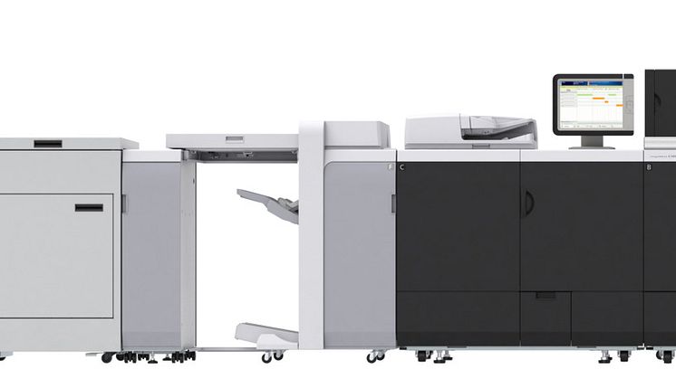Nya imagePRESS C10010VP-serien - utskrift på långa ark upp till 1 300 mm ger en större portfölj av marknadsföringsmaterial.