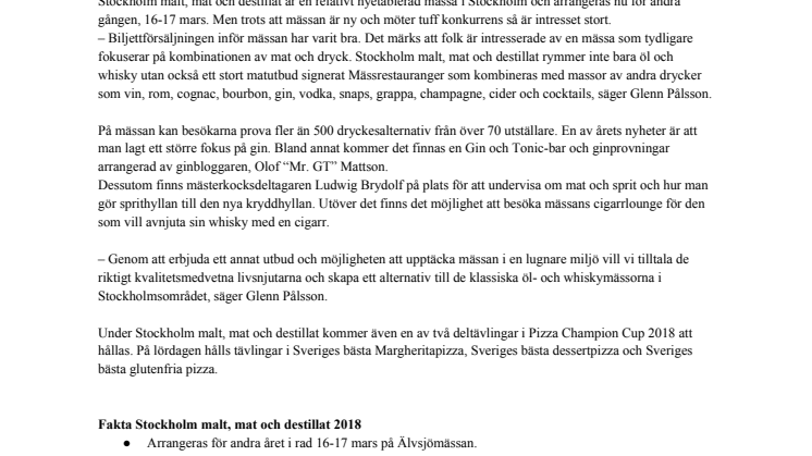 Stockholm malt, mat och destillat utmanar de etablerade mässorna – ska erbjuda ett alternativ för livsnjutare