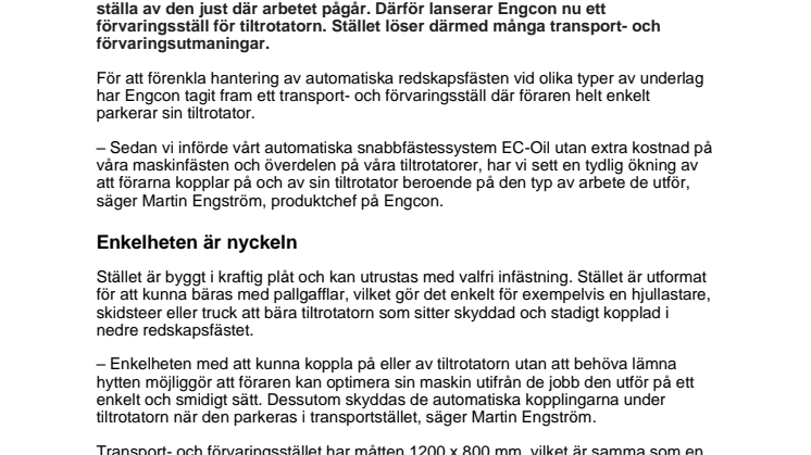 211007_press_Engcon förenklar transport och förvaring av tiltrotatorer