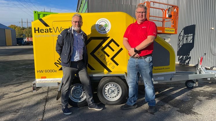 Ramirent er først i Norge med mobil varmekilde