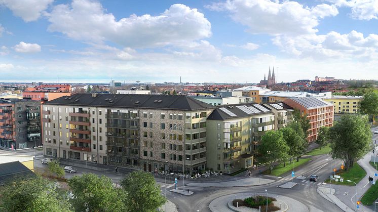 HSB bygger fler bostadsrätter i Norra Luthagen i Uppsala