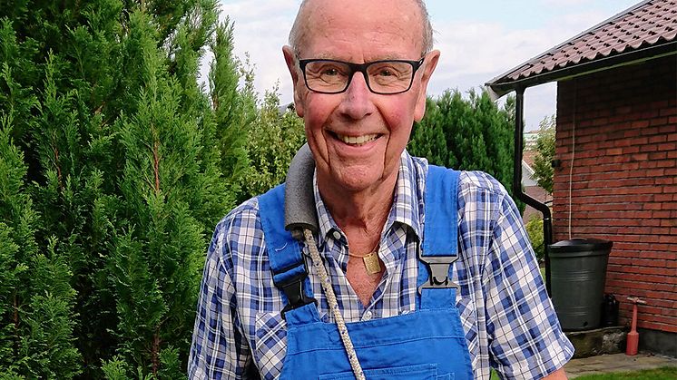 Gunnar ﻿Kristiansen är innovatören bakom skohornet med skohornshållaren.