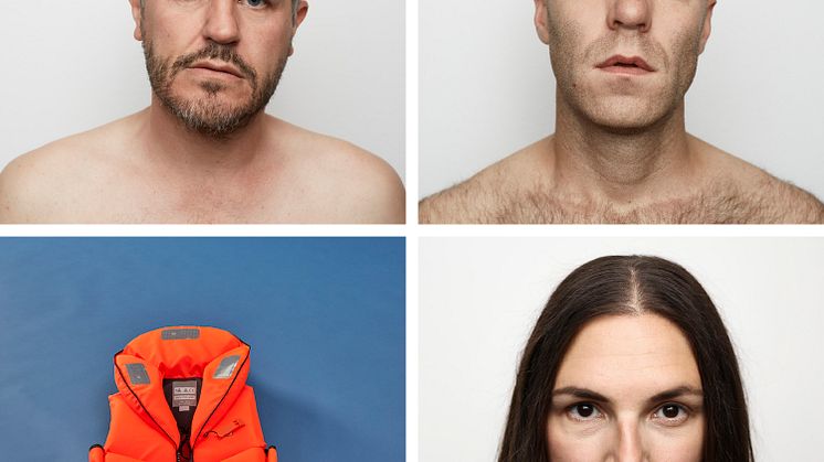 Erik Olsson, Erik Borgeke och Sandra Stojiljkovic samt en kör med 17 unga kvinnor medverkar i De skyddssökande kvinnorna. Premiär 10 oktober på Intiman. Foto Johan Sundell.