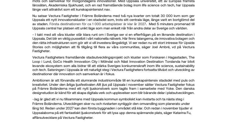 Rivstart för Upside Stories
