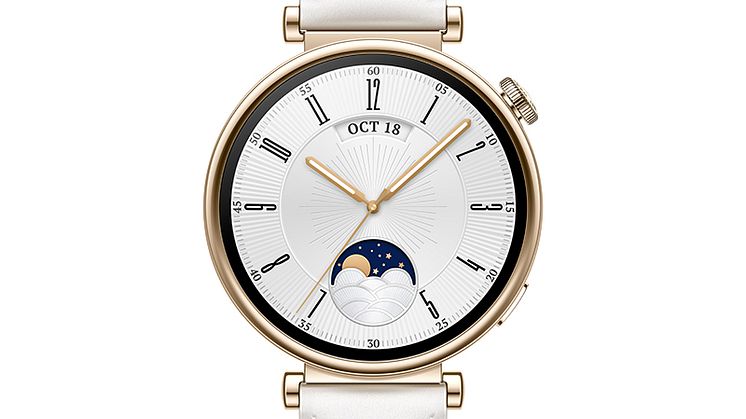 Huawei Watch GT4_41mm_White leather_Front