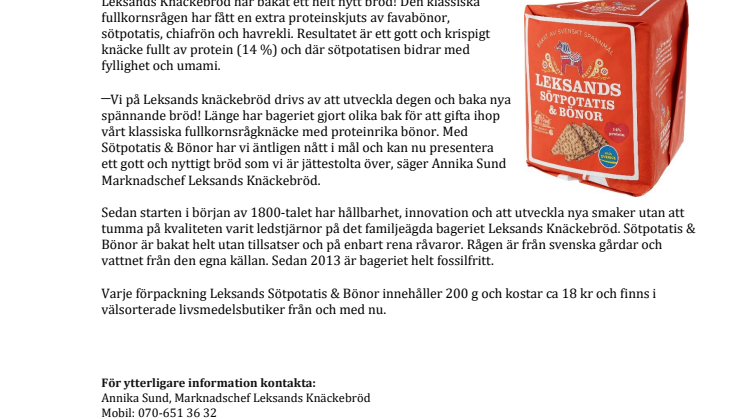 Proteinladdad nyhet från Leksands knäckebröd