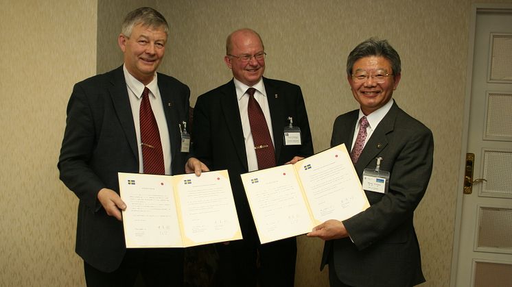 Bert Öhlund, Lorentz Andersson och Minoru Koruhara
