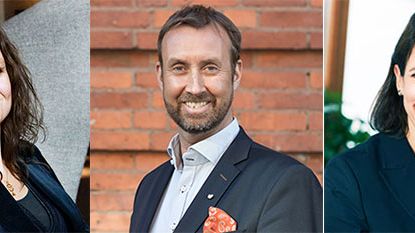 Från vänster: Katarina Thorstensson, Johan Trouvé och Camilla Nyman
