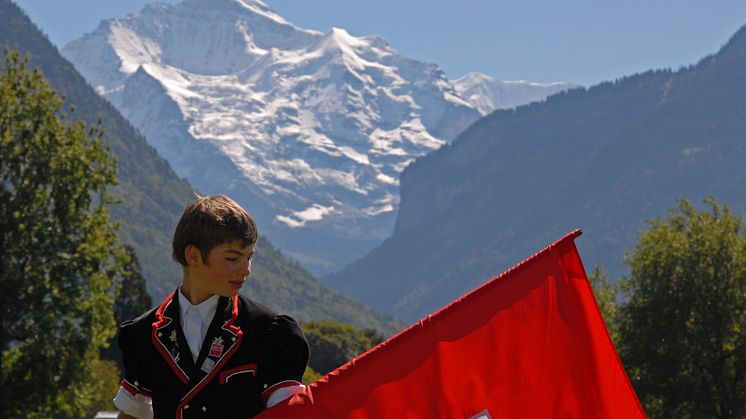 Fahnenschwingen, Unspunnenfest Interlaken / Quelle: Verein Unspunnenfest