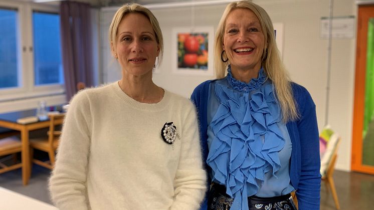 Marie Malmberg Lavsen, vd på Packbridge och Lotta Törner, vd på Livsmedelsakademin