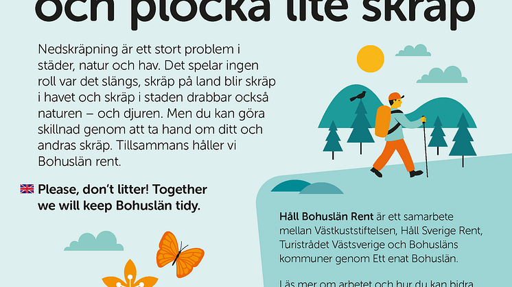 Skylt påsholk Munkedals kommun_Håll Bohuslän Rent