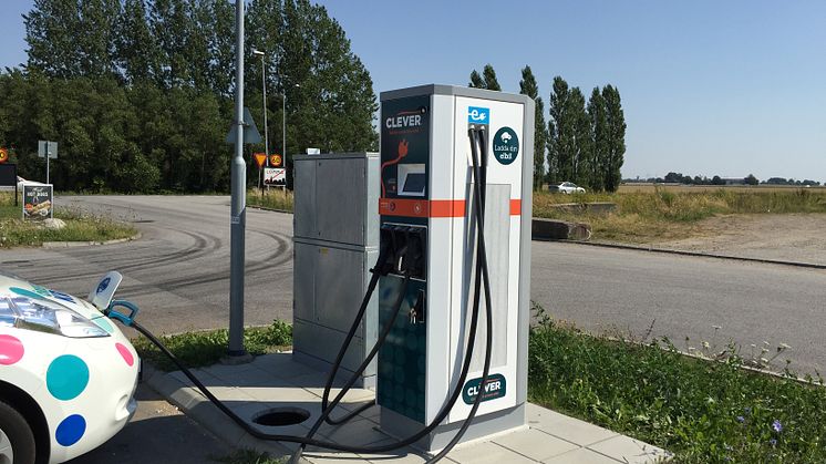 Nya snabbladdare till elbilar i Lund och Lomma