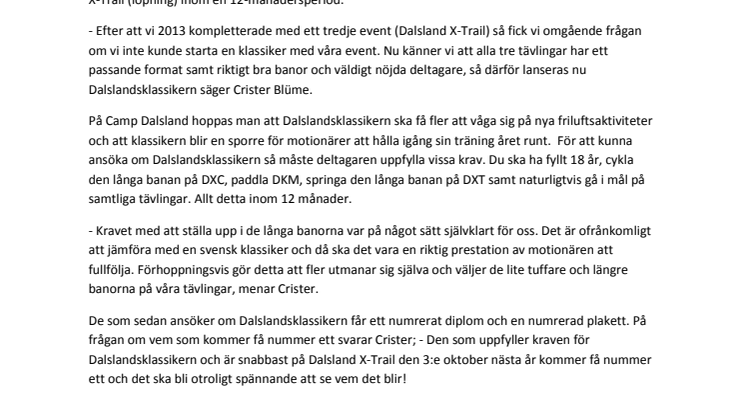 Nu lanseras Dalslandsklassikern - en klassiker i miniatyr
