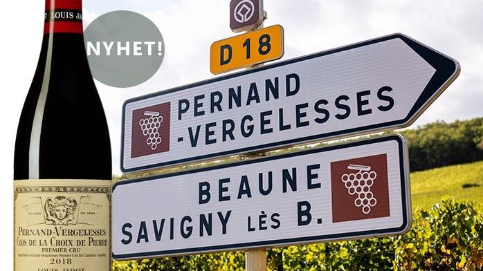 Pernand-Vergelesses Premier Cru Clos de la Croix de Pierre 2018 från Domaine des Heritiers Louis Jadot till fasta sortimentet